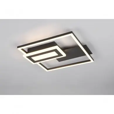 Plafonnier SPIRO 22W LED Noir mat TRIO LIGHTING R67862132