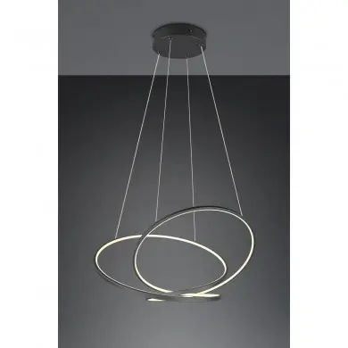 Suspension DARVIN 52W LED Noir mat TRIO LIGHTING 349119132