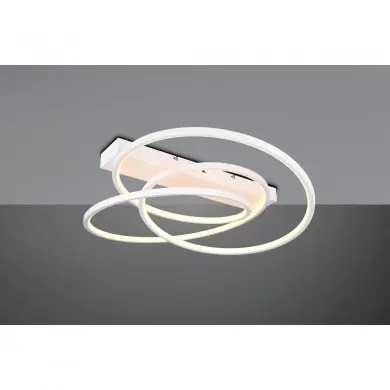 Plafonnier DARVIN 34W LED Blanc mat TRIO LIGHTING 649110131
