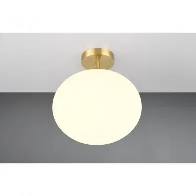 Plafonnier FOMENTO 1x8,5W E27 Laiton mat TRI_663100108 663100108 Plafonnier FOMENTO 1x8,5W E27 Laiton mat TRIO LIGHTING 663100108