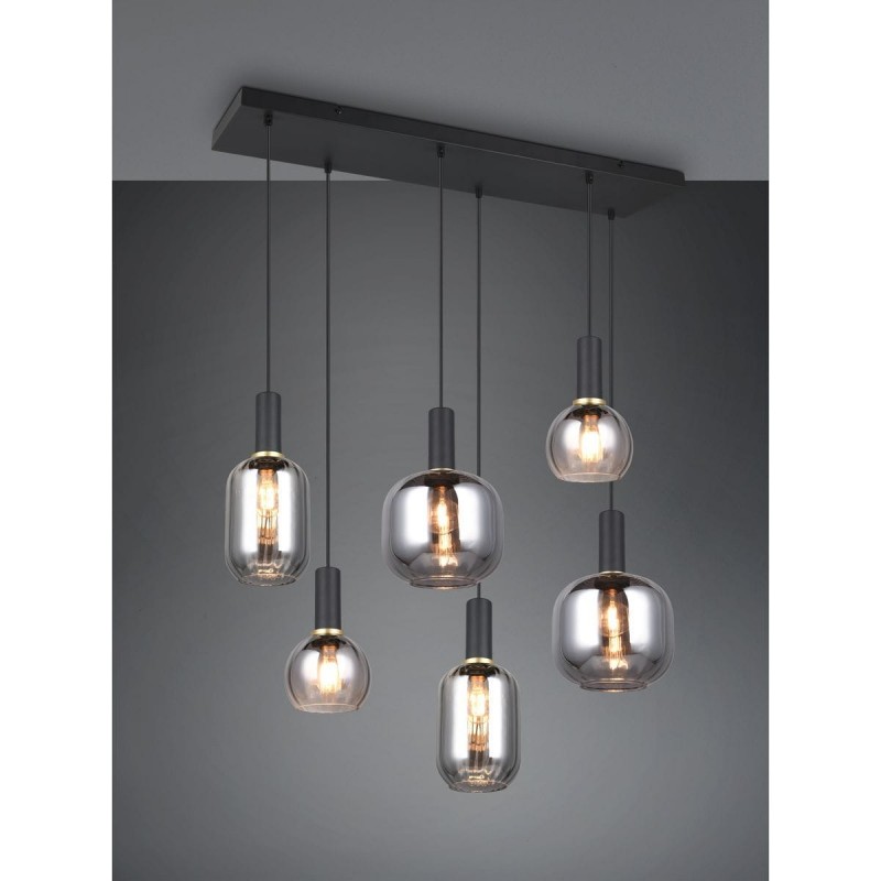 Suspension DIVA 6x7W E27 Noir mat TRI_319800632 319800632 Suspension DIVA 6x7W E27 Noir mat TRIO LIGHTING 319800632