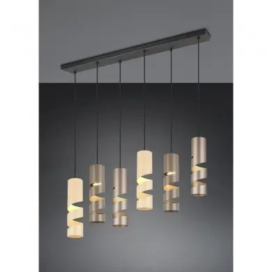 Suspension STREAM 6x3W GU10 Multicolore TRIO LIGHTING 364000617