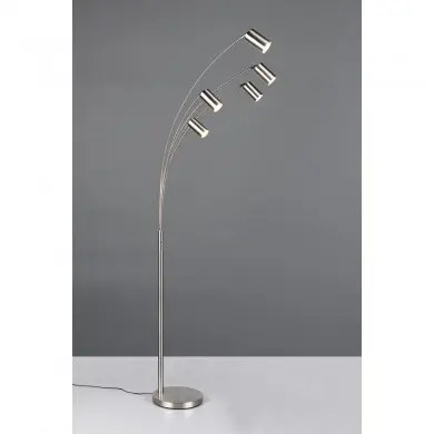 Lampadaire MARLEY 5x4,5W GU10 Nickel mat TRI_412400507 412400507 Lampadaire MARLEY 5x4,5W GU10 Nickel mat TRIO LIGHTING 412400507