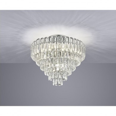 Plafonnier MALIZIA 12x4W E14 Chrome TRIO LIGHTING 667601206