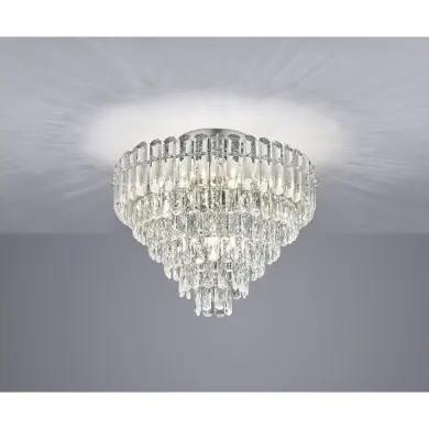 Plafonnier MALIZIA 12x4W E14 Chrome TRIO LIGHTING 667601206
