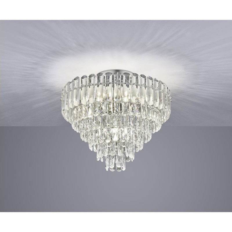 Plafonnier MALIZIA 12x4W E14 Chrome TRIO LIGHTING 667601206