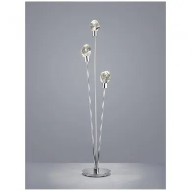 Lampadaire VERANO 3x6,5W LED Chrome TRIO LIGHTING 454510306