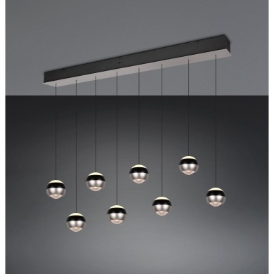 Suspension ORBIT 8x8W LED Nickel mat TRIO LIGHTING 344410807
