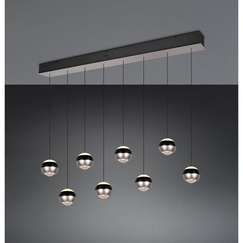 Suspension ORBIT 8x8W LED Nickel mat TRIO LIGHTING 344410807