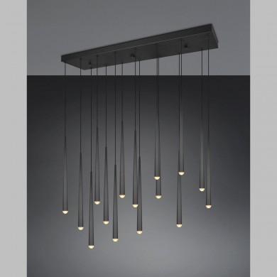 Suspension CALA 15x3,8W LED Noir mat TRIO LIGHTING 354811532