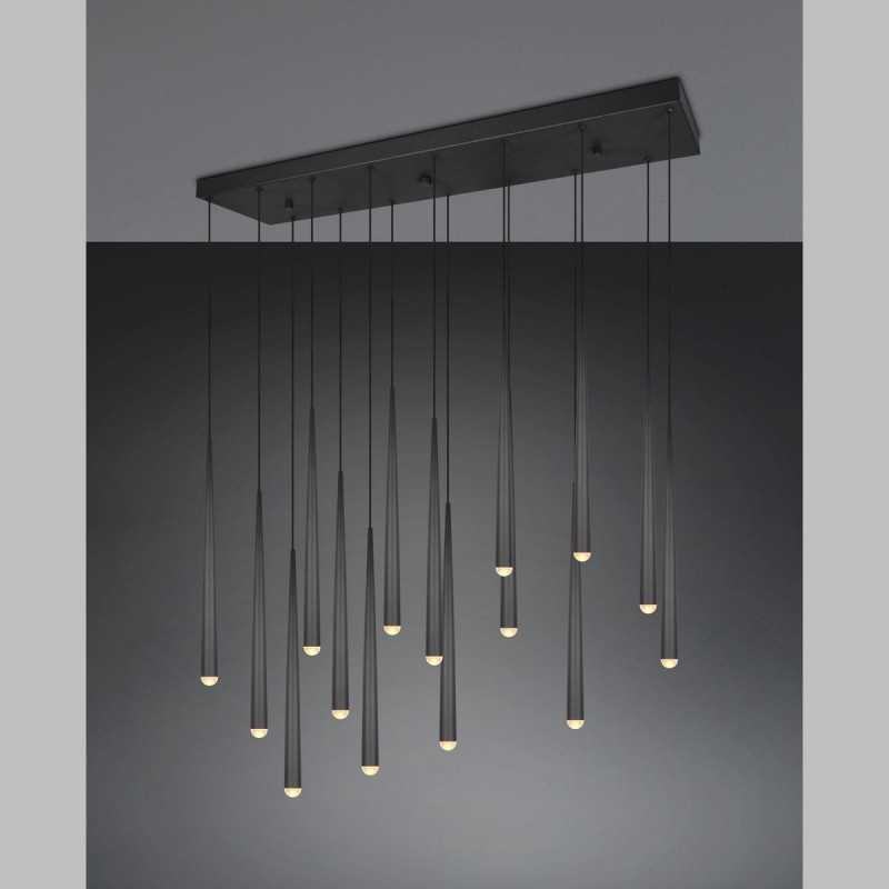 Suspension CALA 15x3,8W LED Noir mat TRIO LIGHTING 354811532