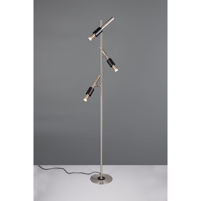 Lampadaire IKARIS 3x8W LED Nickel mat TRIO LIGHTING 455310307