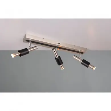 Plafonnier IKARIS 3x8W LED Nickel mat TRIO LIGHTING 855310307