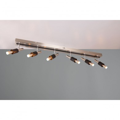 Plafonnier IKARIS 6x8W LED Nickel mat TRIO LIGHTING 855310607