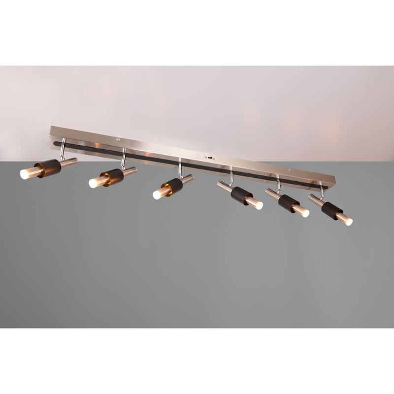 Plafonnier IKARIS 6x8W LED Nickel mat TRIO LIGHTING 855310607