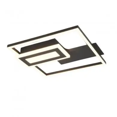 Plafonnier SPIRO 22W LED Noir mat TRIO LIGHTING R67862132
