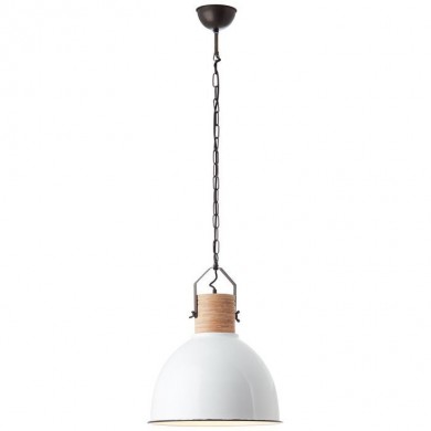 Suspension style Scandinave BARROW 1x40W E27 Bois-blanc BRI_99133_05 99133/05 Suspension style Scandinave BARROW 1x40W E27 Bois-blanc BRILLIANT 99133/05