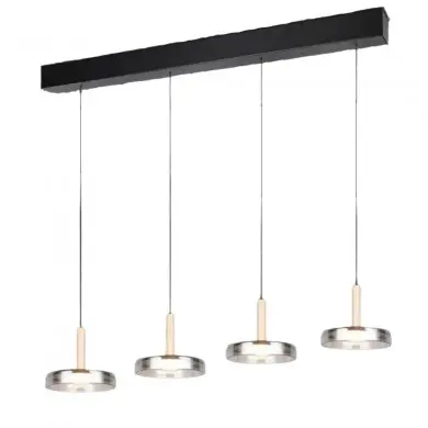 Suspension CELESTE 4x7,5W LED Noir mat TRIO LIGHTING 354910432