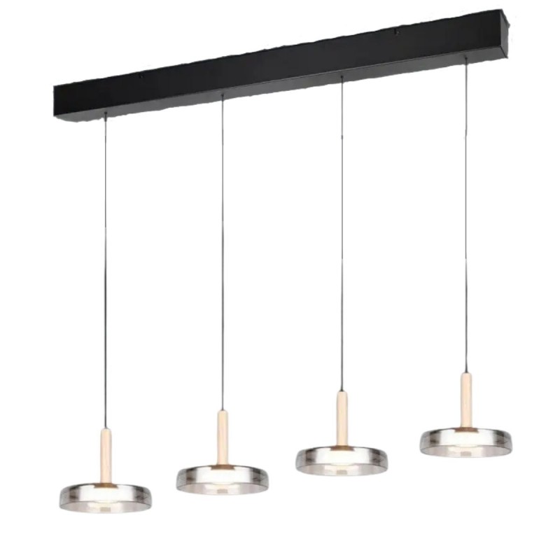 Suspension CELESTE 4x7,5W LED Noir mat TRI_354910432 354910432 Suspension CELESTE 4x7,5W LED Noir mat TRIO LIGHTING 354910432