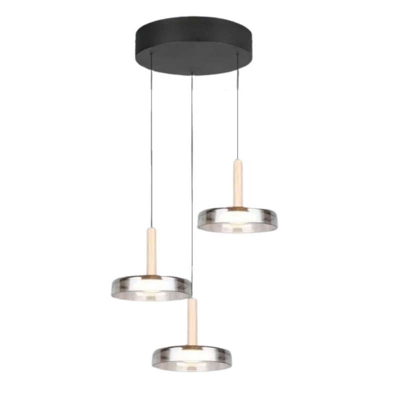 Suspension CELESTE 3x7,5W LED Noir mat TRI_354930332 354930332 Suspension CELESTE 3x7,5W LED Noir mat TRIO LIGHTING 354930332