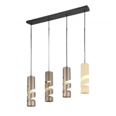 Suspension STREAM 4x3W GU10 Multicolore TRIO LIGHTING 364000417