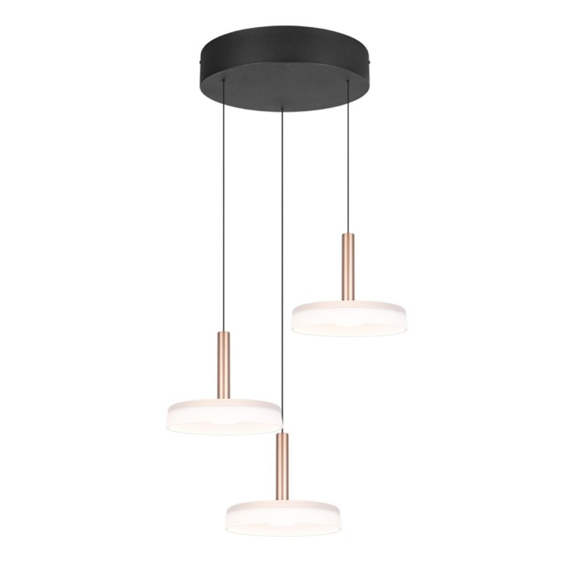 Suspension CELESTE 3x7,5W LED Café TRI_354930365 354930365 Suspension CELESTE 3x7,5W LED Café TRIO LIGHTING 354930365