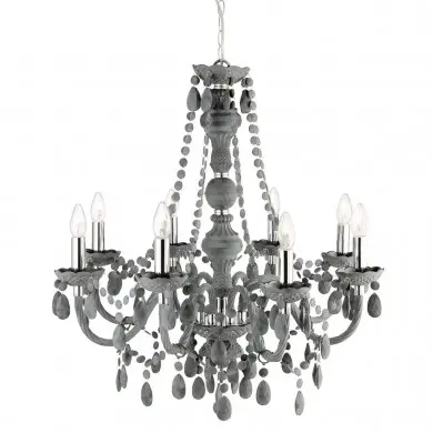 Lustre Pampilles Marie Therese 8x40W E14 Grade Chrome SC_8888-8GY 8888-8GY Lustre Pampilles Marie Therese 8x40W E14 Grade Chrome SEARCHLIGHT 8888-8GY