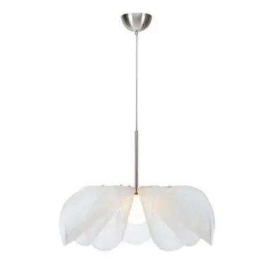 Suspension STYRKA 40W E27 Nickel satiné, Blanc MARKSLOJD 108818