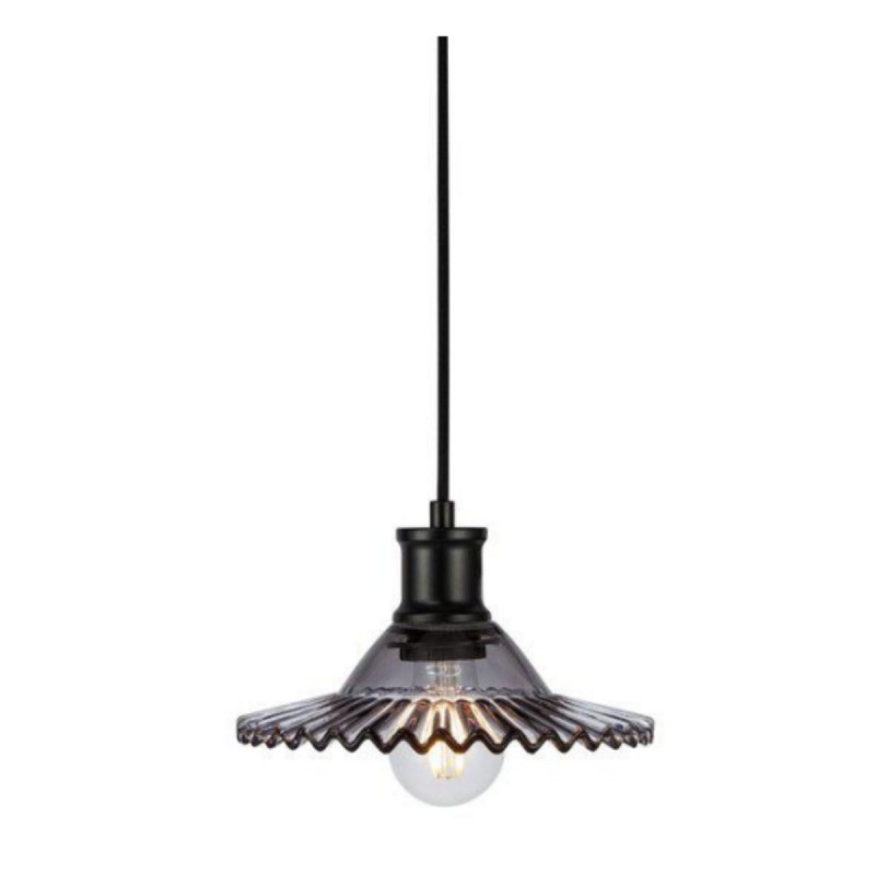 Suspension NOVIA 1x40W E14 Noir, Fumé  108854