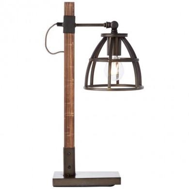 Lampe Industrielle MATRIX 1x40W E27 Bois Noir Patiné BRI_99135_46 99135/46 Lampe Industrielle MATRIX 1x40W E27 Bois Noir Patiné BRILLIANT 99135/46