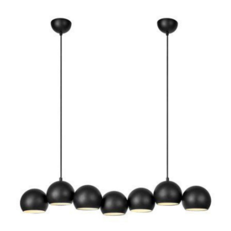 Suspension CUPOLO 7x40W E14 Noir  108860