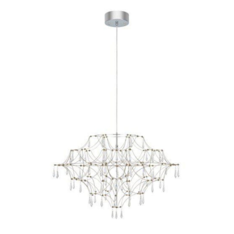 Suspension EFESOS 63x25W LED Acier, Transparent  108870
