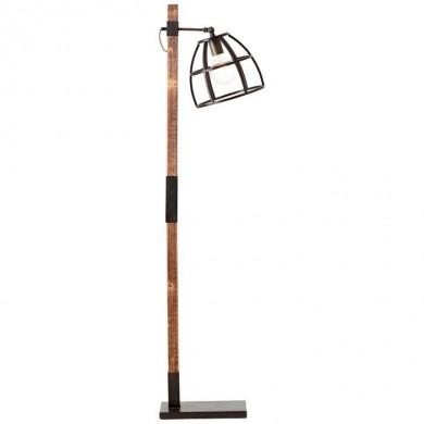 Lampadaire MATRIX 1x40W E27 Bois et Noir patinés G BRILLIANT 99136/46