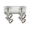 Plafonnier Teja 4x10W MAX GU10 Nickel satiné Paulmann 66701