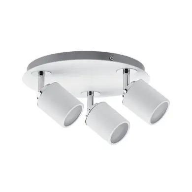 Plafonnier Salle de Bain Tube 3x10W MAX GU10 Blanc, Chrome Paulmann 66719