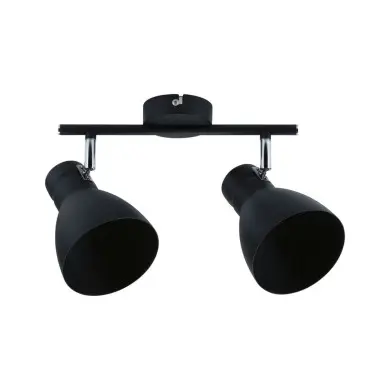 Plafonnier Davy 2x20W MAX E27 Noir Paulmann 66760
