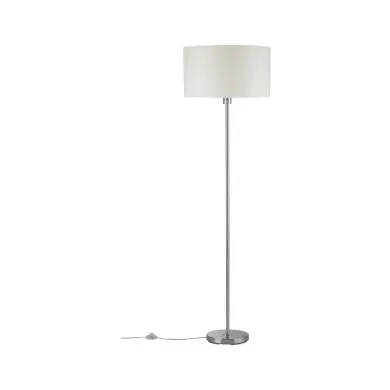 Lampadaire Tessa 60W MAX E27 Crème, Acier brossé Paulmann 70922