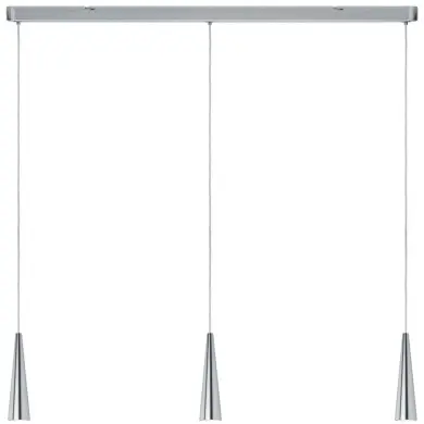 Suspension Gutta 3x7W Alu brossé Paulmann 70930