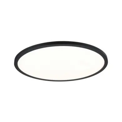 Plafonnier Atria Shine 22W Noir Rond 3000K Paulmann 70999