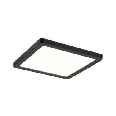 Plafonnier Atria Shine 11,2W Noir Carré 3000K Paulmann 71000