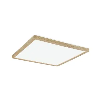 Plafonnier Salle de Bain Atria Shine 16W Esthétique bois Carré 4000K Paulmann 71035