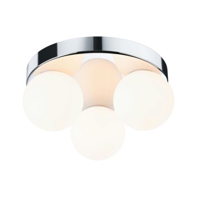 Plafonnier Salle de Bain Selection 3x20W MAX G9 Chrome, Satiné Paulmann 71062