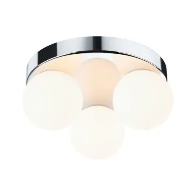 Plafonnier Salle de Bain Selection 3x20W MAX G9 Chrome, Satiné PAU_71062 71062 Plafonnier Salle de Bain Selection 3x20W MAX G9 Chrome, Satiné Paulmann 71062