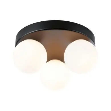 Plafonnier Salle de Bain Selection 3x20W MAX G9 Noir mat, Satiné Paulmann 71069