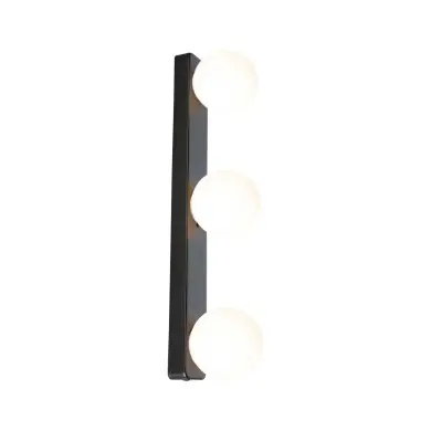 Applique Salle de Bain Selection 3x20W MAX G9 Noir mat, Satiné PAU_71070 71070 Applique Salle de Bain Selection 3x20W MAX G9 Noir mat, Satiné Paulmann 71070