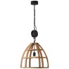 Suspension MATRIX WOOD 2 1x40W Bois antique-Noir BRILLIANT 99156/66