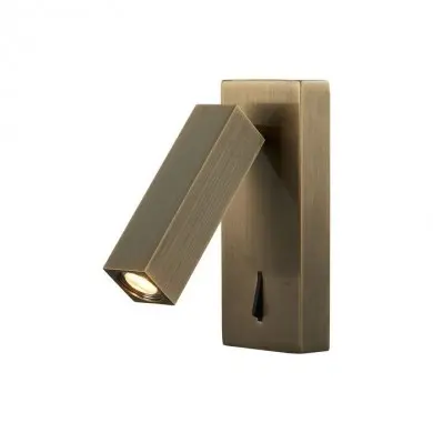 Applique Murale avec Interrupteur TARIFA Laiton LED 3W MAN_6072 6072 Applique Murale avec Interrupteur TARIFA Laiton LED 3W MANTRA 6072