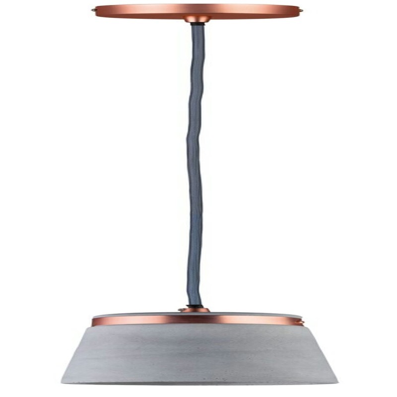 Suspension Neordic Stig 20W MAX E27 Gris, Cuivre Dépoli Paulmann 79617