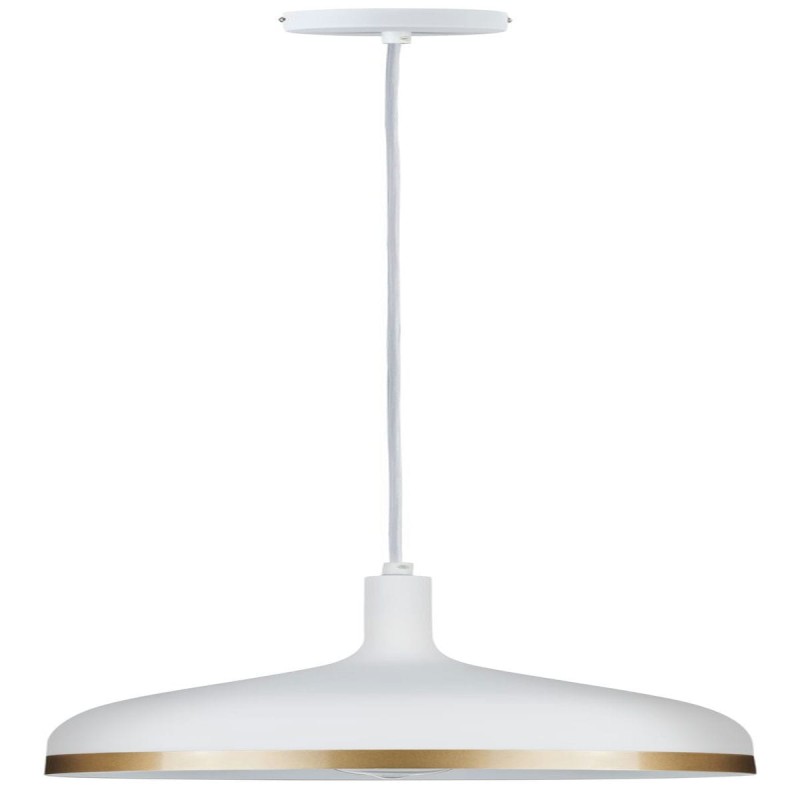 Suspension Neordic Embla 20W MAX E27 Blanc dépoli, Doré Paulmann 79628