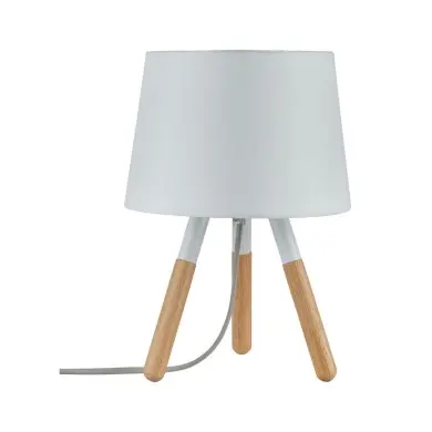 Lampe Neordic Berit 20W MAX E27 Blanc, Bois Paulmann 79646